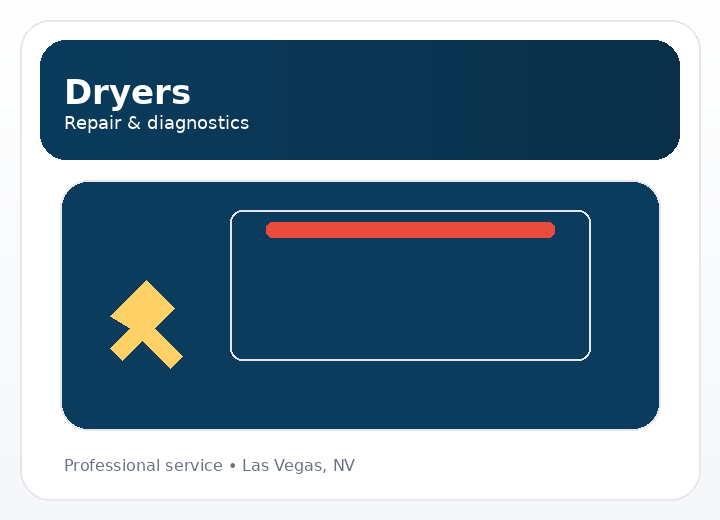 Dryer repair and diagnostics in Las Vegas, NV by AP Appliance Service